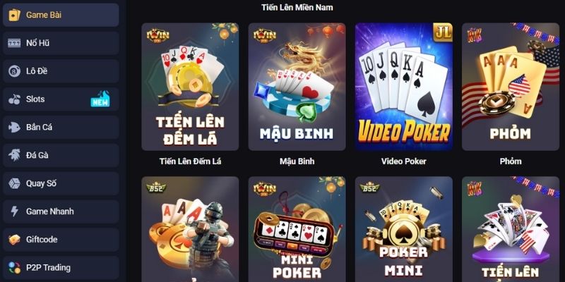 Sảnh game bài Zo789 xanh chín